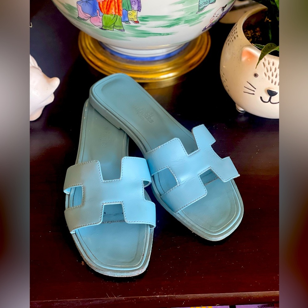 Hermes Oran blue size 35.5
